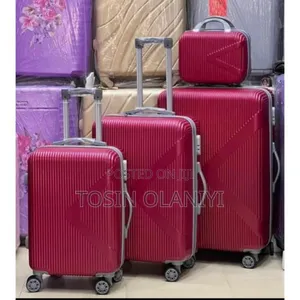 Wine Colour Swiss Luggage Box 4 Set