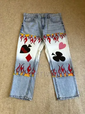 Custom Painted Denim Jean