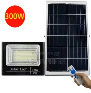 300W Solar Security Flood Light for Yard, Garden, Etc.