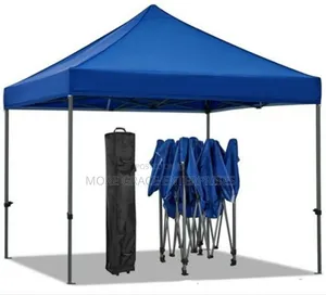 Imported Foldable Gazebo 10 by 10 Feet in Black Metal.