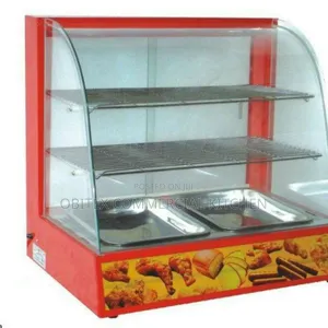 Industrial 2plates Electric Snacks Display Warming Showcase