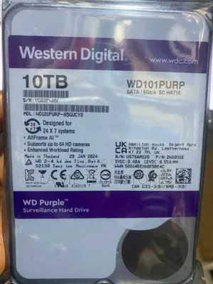 Western Digital Wd Purple 10tb Surveillance Hard Disk Drive