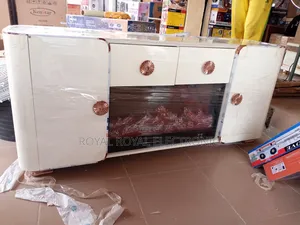 Original Imported Royal Tv Stand With Drawers and Fireflame