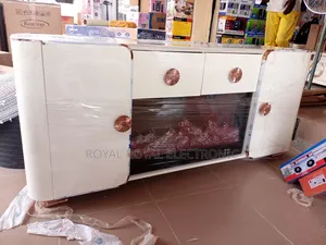 Original Imported Royal Tv Stand With Drawers and Fireflame