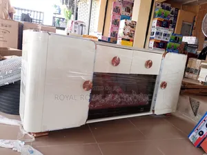 Standard Imported Royal Tv Stand With Drawers and Fireflame