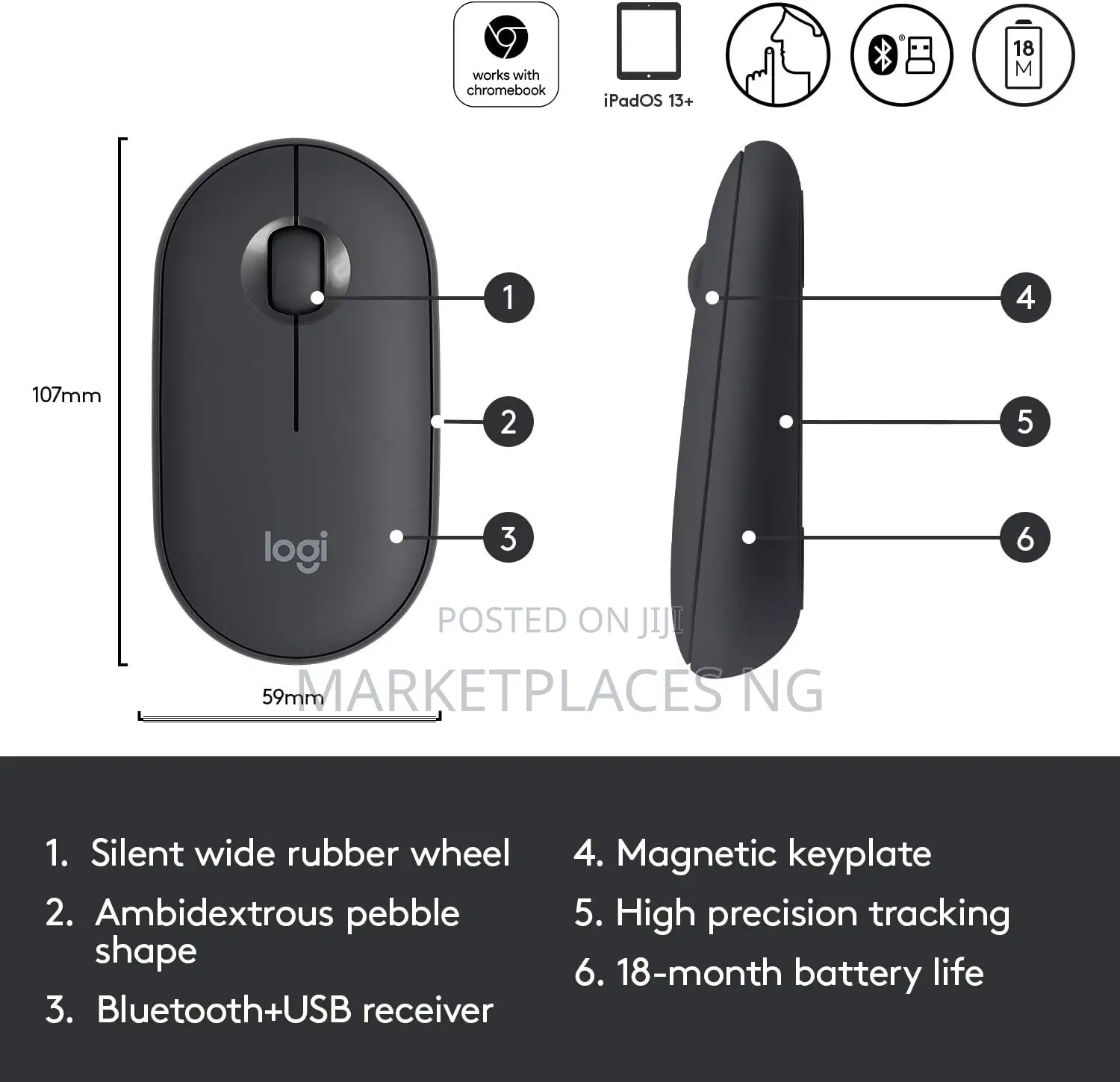 Logitech Wireless Mouse With Bluetooth