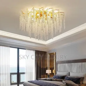 Shiro Noda Crystal Ceiling Flush Light