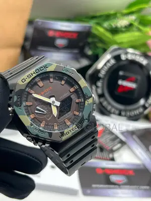 G-Shock Rubber Strap Wrist Watches Double Time