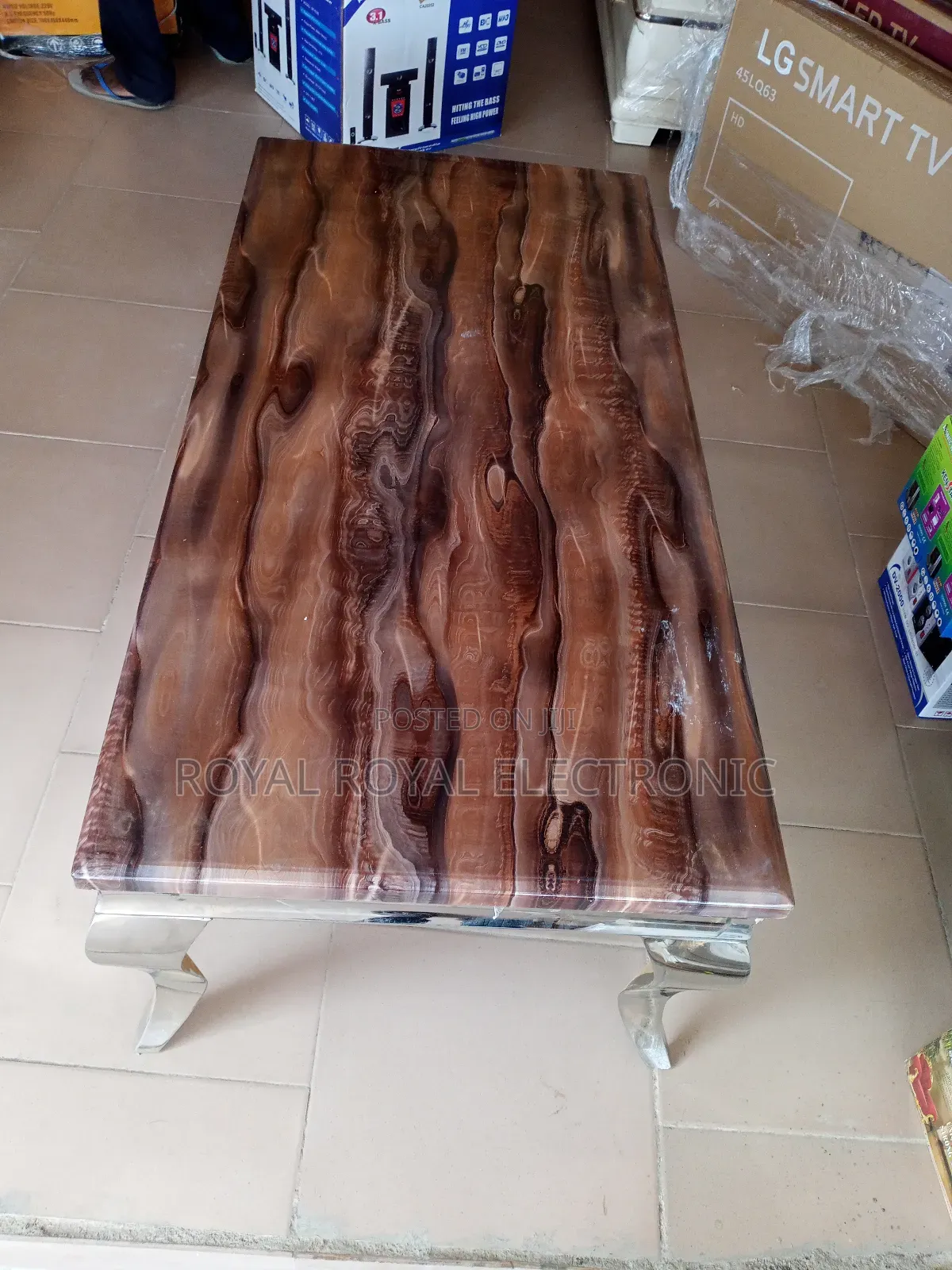 Marble Top Rectangular Center Table