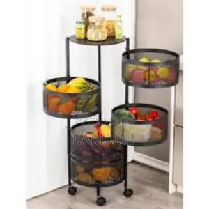 5 Tiers Round Storage Rack