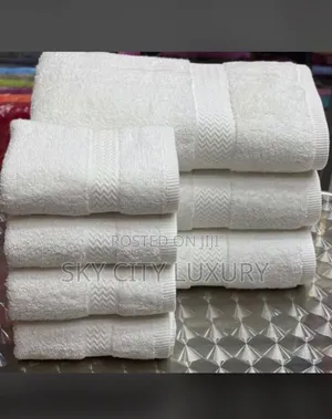 U S Bath White Towel