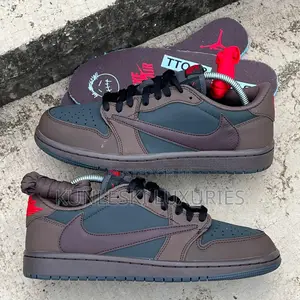 Original Travis Scott XXX Air Jordan 1 Brown Sneakers
