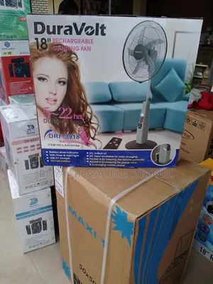 Duravolt 18 Inches Rechargeable Standing Fan