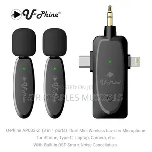U-Phine Wireless Lapel Microphone, Noise Cancellation