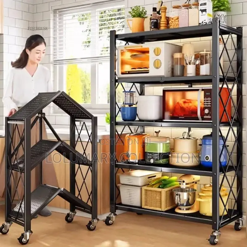5 Layer Foldable Kitchen Shelf