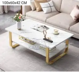 MDF Double Layer Center Table