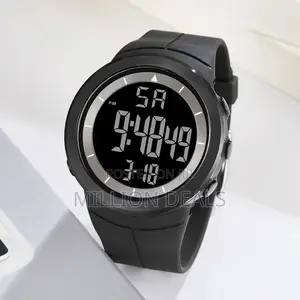 Waterproof Rubber Strap Unique Sport Men’S Wrist Watch