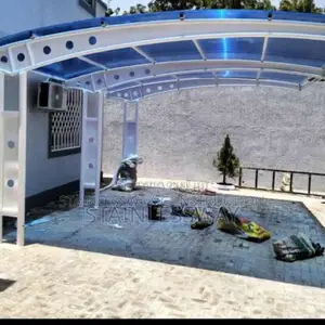 White/ Blue Skylight Carport