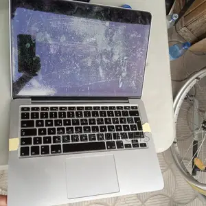 Macbook Decolonized Screen With Dirty Ink Stains
