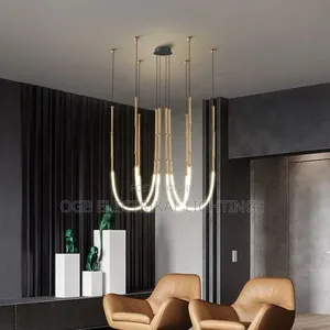 Nordic Modern Art Line Led Pendant