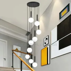 Modern LED Glass Ball Chandelier