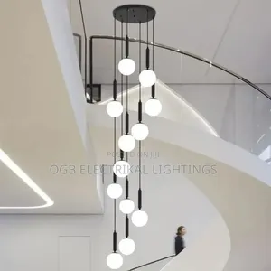 Modern LED Glass Ball Chandelier