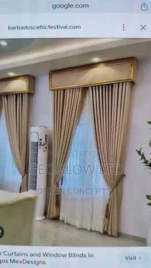 Quality Brown Curtain With Board