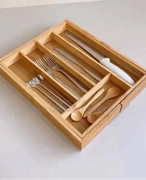 Wooden Cutlery Organizer