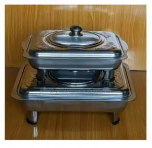 Steel Serving/Chaffing Dish 2pcs