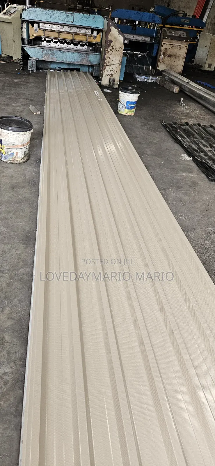 Long Span Roofing Grey Beige