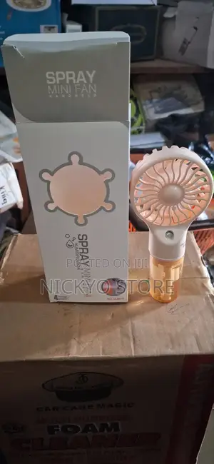 Handheld Rechargeable Mini Fan With Humidifier Spray