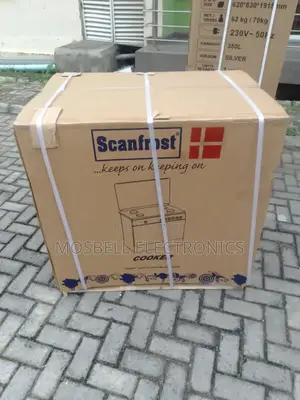 Scanfrost 90cm by 60cm 5 Burner Gascooker Stainless Steel