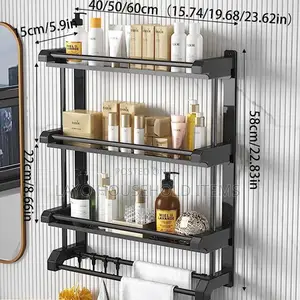 Multipurpose Stainless Steel Bathroom/ Kitchen Shelf