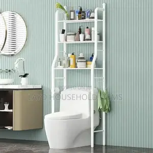 Tier Over Toilet Bathroom Storage Rack Shelf