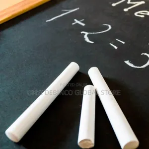 100 Pieces Dustless White Chalk for School Writing