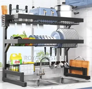 Over the Sink Single/Double Layer Dish Drainer Rack