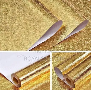 Self Adhesive Oil and Water Proof Foil Sticker Wallpaper