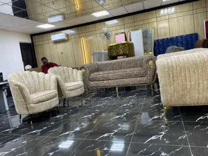 Complete Set of 7 Seaters Upholstery Padded Sofa Chair