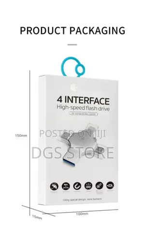 Coteci 4 Interface Flash Drive 256gb OTG 4in1