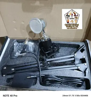 U-phine Condenser Microphone With T Mic Stand And Pop Filter