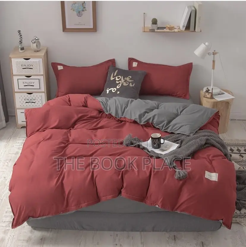 Two Shade Color Plain Bedding Set