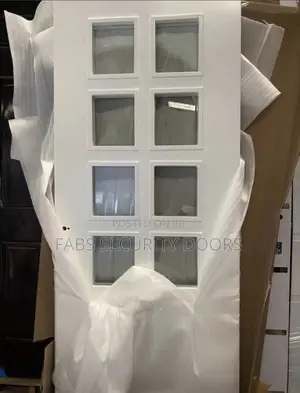 White Glass Door (Multiple Glass Designs)