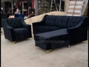 L-Shape Sofa Parlour Chair Complete Set.
