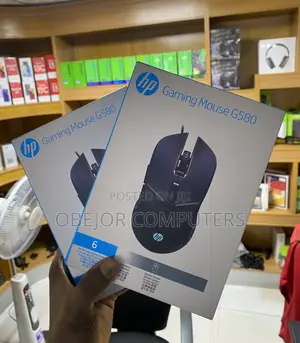 HP G580 Gaming Mouse Soft Click With Steel Back