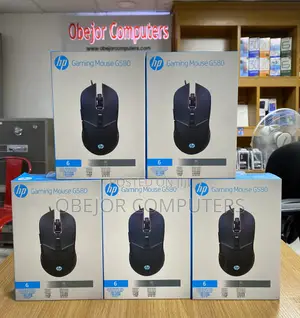 HP G580 Gaming Mouse Soft Click With Steel Back