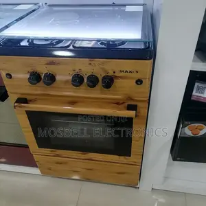 Maxi 60 by 60 3gas 1 Electric Burners Wood Finish Gascooker