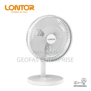 Lontor High Quality Portable Recharging Table Fan