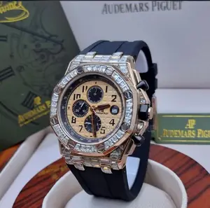 Audemars Piguet Quality Luxury Men Rubber Strap Wristwatch