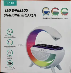 RGB Led Wireless Charging Speaker With Bluetooth