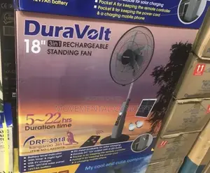 Duravolt 18” 3in1 Rechargeable Fan